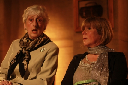 Jean Apps and Maxine Howard in We Need to Talk About Clive  in the May 2014 Theatre Breaks Festival of new writing